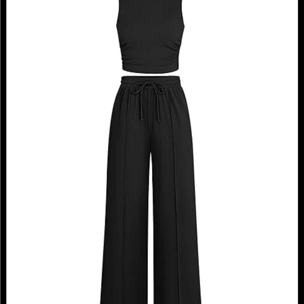 Haeof ribbed style lounge set